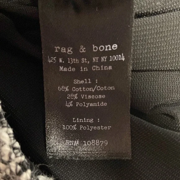 Rag and Bone Hart Cutout Back Open Weave Cotton Marled Knit Fitted Mini Dress